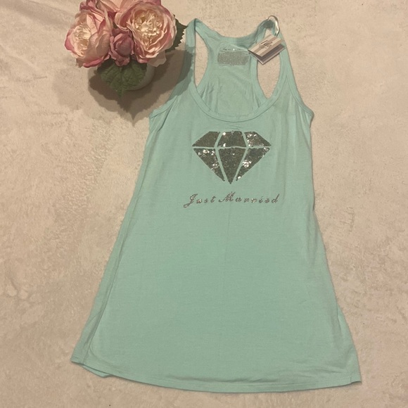 Victoria's Secret | Tops | Nwt Victorias Secret Just Married Racer Back ...